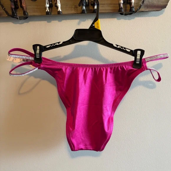 Double Shine Strap Brazilian Bikini Bottom - Picture 5 of 6